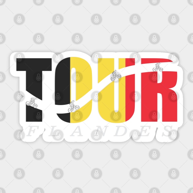 Tour de Flandes Sticker by vintagejoa